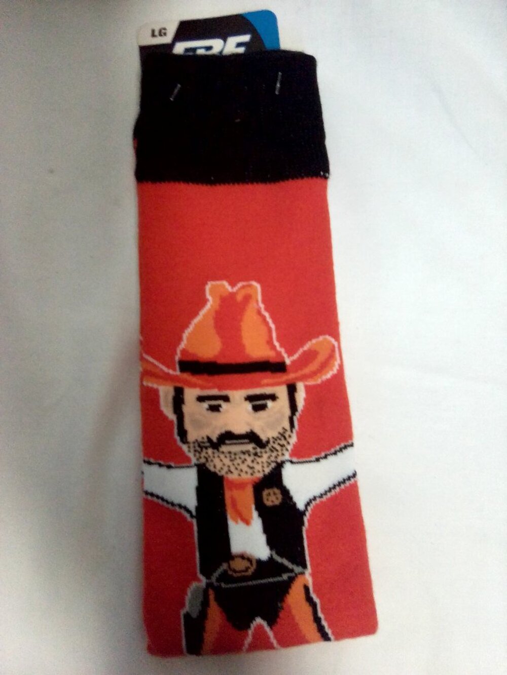NCAA Oklahoma State Pistol Pete socks Large NWT